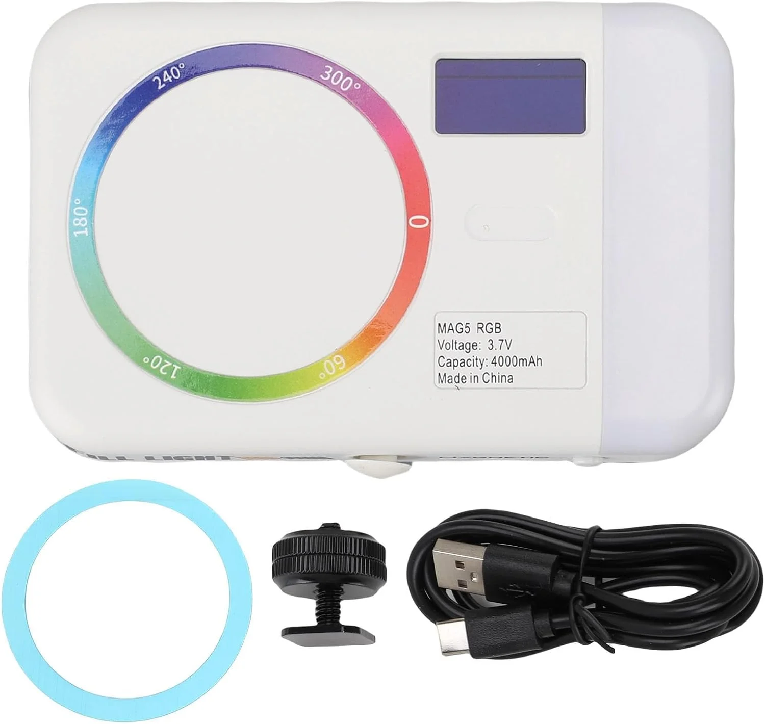 نور ویدئویی RGB، چراغ LED دوربین، 2500 تا 9000K، 26 جلوه ویژه، پنل نور LED مغناطیسی دو طرفه قابل حمل برای پخش زنده و عکاسی