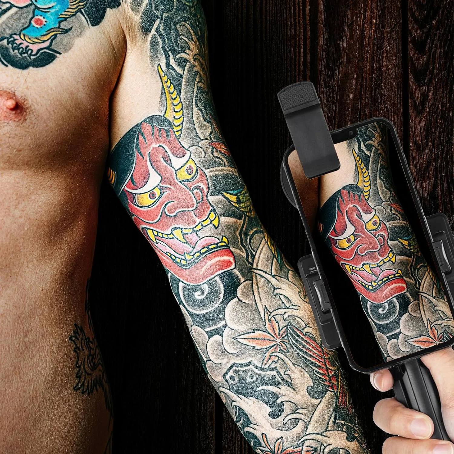 کیت نور تاتو - چراغ های LED عکاسی و فیلمبرداری تاتو Usiriy با مهره های LED و لنز فیلتر CPL، تجهیزات و لوازم تاتو برای گرفتن عکس های تاتو کیت نور تاتو - چراغ های LED عکاسی و فیلمبرداری تاتو Usiriy با مهره های LED و لنز فیلتر CPL، تجهیزات و لوازم تاتو برای گرفتن عکس های تاتو