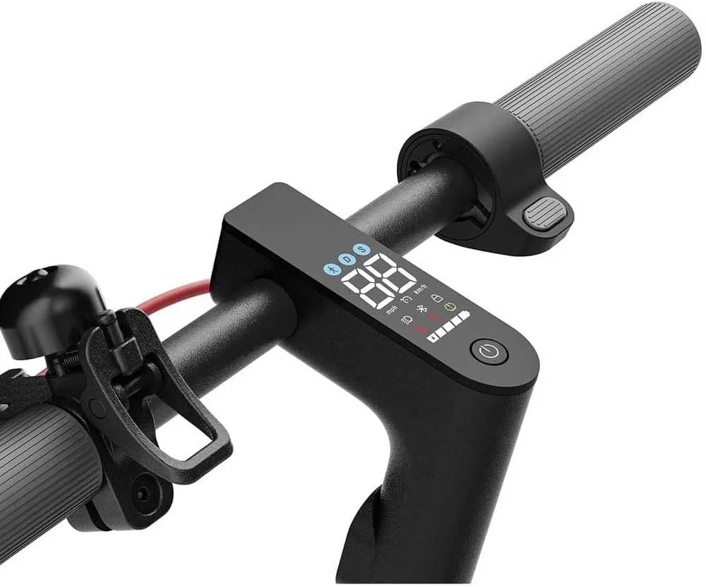 اسکوتر برقی شیائومی 4 مشکی با سیستم ترمز دوگانه، حداکثر سرعت 20 کیلومتر در ساعت | مسافت پیمایش 35 کیلومتر | لاستیک بادی 10 اینچی مدل 2023، ابعاد 1143X1170 میلی‌متر