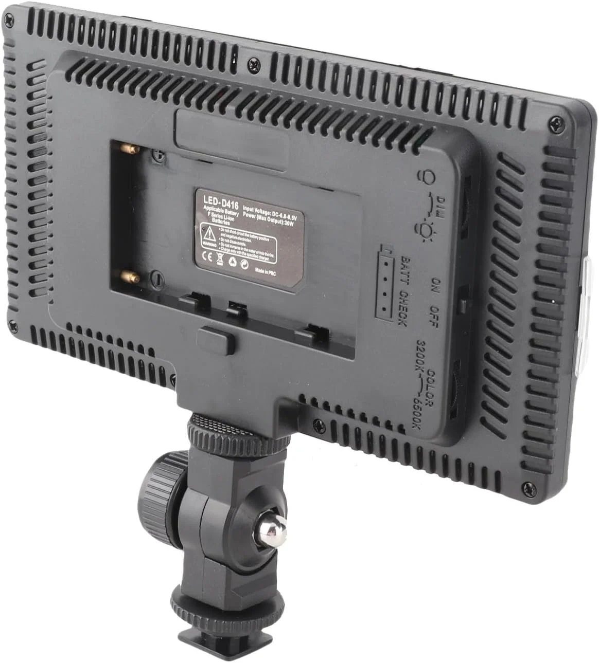 نور ویدئویی 30 واتی با 416 ال ای دی با تنظیم چند زاویه ای، نور پرکننده فلت فیلد ال ای دی جمع و جور برای عکس دوربین پخش زنده، دستیابی به جلوه استودیوی حرفه ای نور ویدئویی 30 واتی با 416 ال ای دی با تنظیم چند زاویه ای، نور پرکننده فلت فیلد ال ای دی جمع و جور برای عکس دوربین پخش زنده، دستیابی به جلوه استودیوی حرفه ای