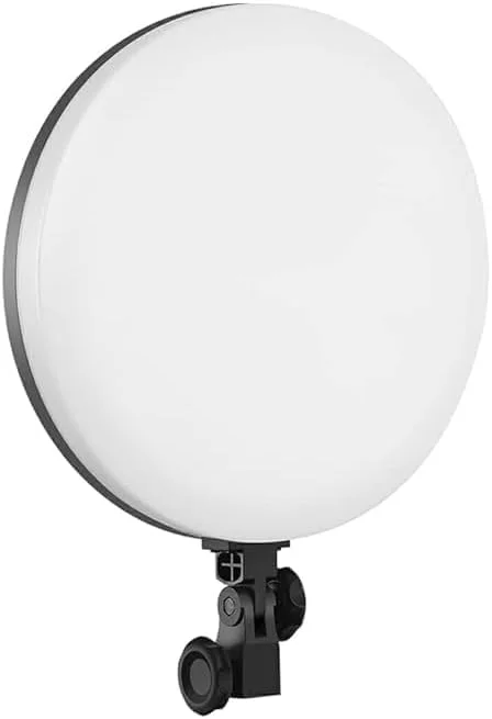 پنل نور ویدئویی LED گرد Tradexpress PF-33 با قطر 13 اینچ: کیت نورپردازی کنترل از راه دور برای پخش زنده و کنفرانس ویدئویی