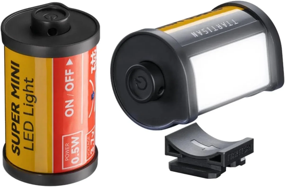 چراغ ال ای دی مغناطیسی TTARTISAN، چراغ کوچک ال ای دی قابل شارژ دوربین 3000K/4500K/6000K CRI95+ برای عکاسی، فوق العاده کوچک، پایه مغناطیسی با تنظیم 0-180 درجه، دارای سوراخ بند