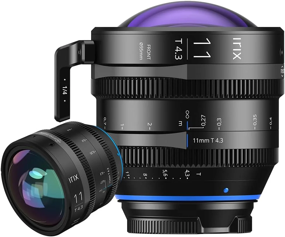 لنز سینمایی فوق عریض Irix Cine 11mm T4.3 Rectilinear برای دوربین های Sony E-Mount | دارای گواهی نظامی برای مقاومت در برابر رطوبت و باران/یخ زدگی | مقیاس فاصله بر حسب فوت
