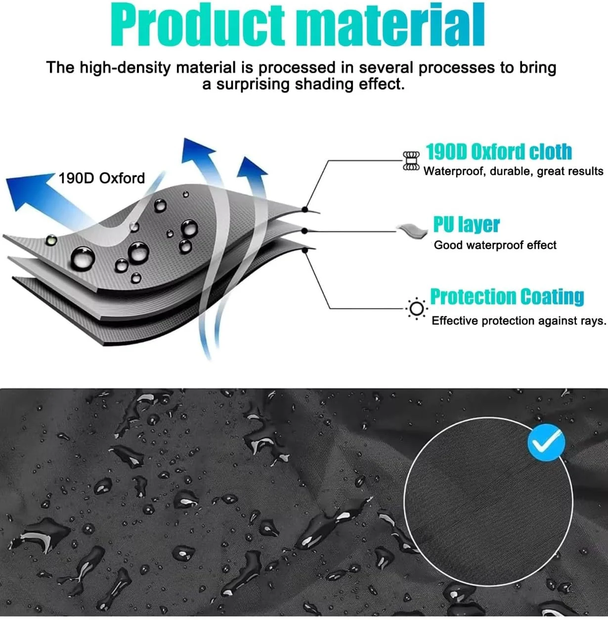 روکش اسکوتر برقی، روکش جهانی اسکوتر، ضد آب، ضد آفتاب، ضد پارگی، بازتابنده نور در شب، دارای سوراخ قفل و کیف نگهداری برای اسکوتر تاشو با صندلی یا بدون صندلی (بدون صندلی، 57 اینچ (طول) در 45 اینچ (ارتفاع))