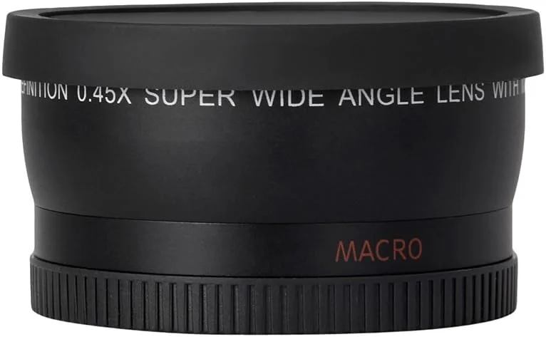 لنز دوربین OUNA، لنز زاویه باز HD 52MM 0.45x با لنز ماکرو جایگزین برای دوربین DSLR پنتاکس 52MM