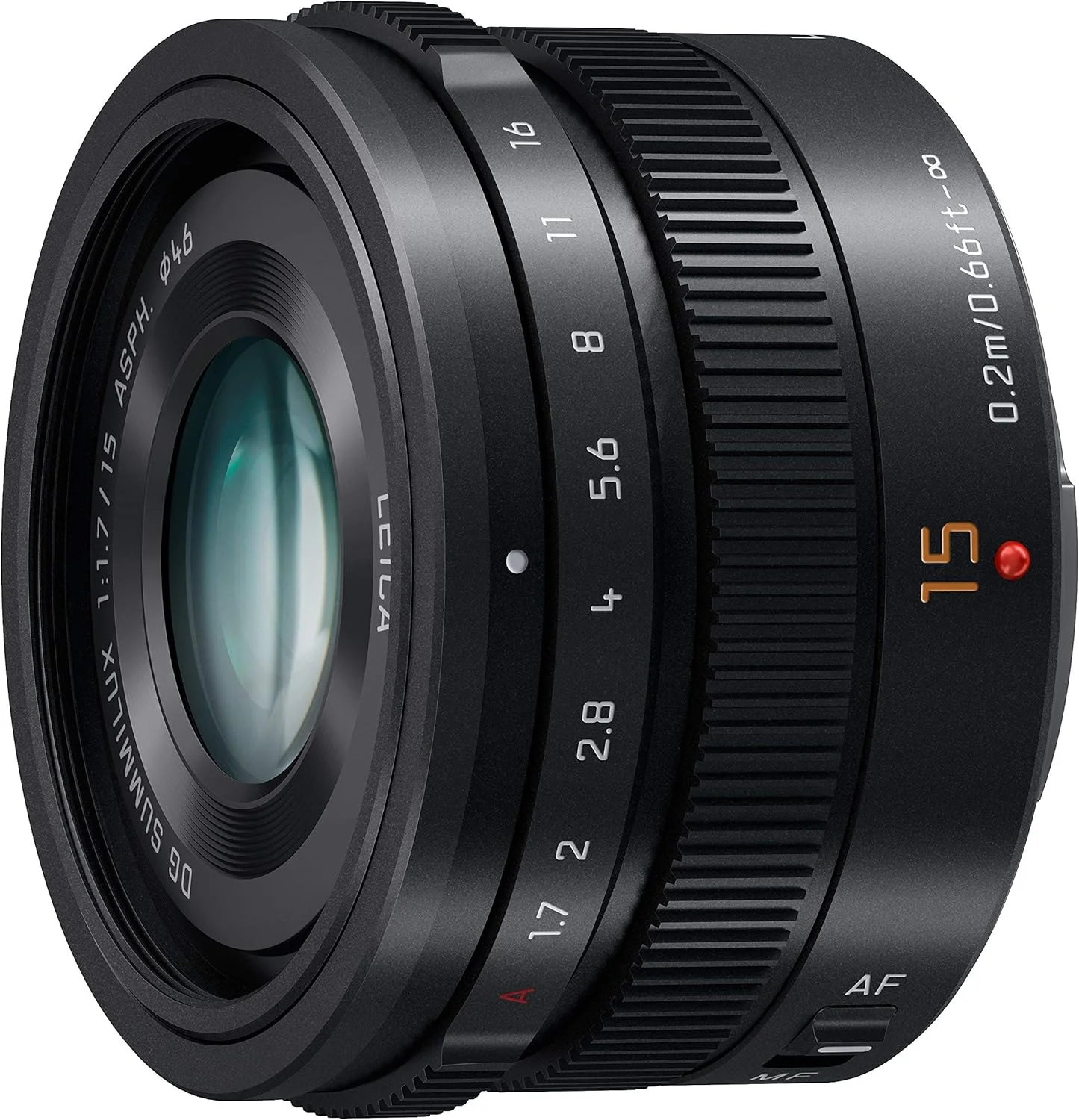 لنز تک‌کانونی واید پاناسونیک Micro Four Thirds برای Leica DG SUMMILUX 15mm / F1.7 ASPH. مشکی H-X015-K