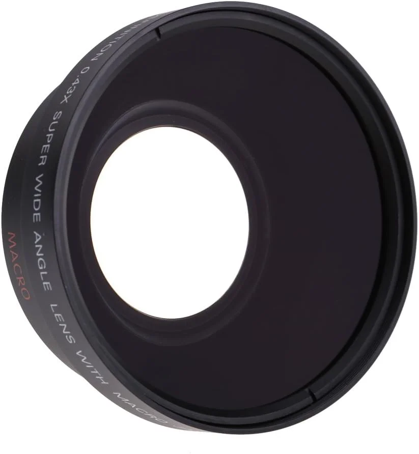 لنز زاویه باز فوق العاده 67 میلی متری دیجیتال با کیفیت بالا 0.43× با اپتیک ژاپنی برای Canon Rebel T5i T4i T3i 18-135mm 17-85mm و Nikon 18-105 70-300VR