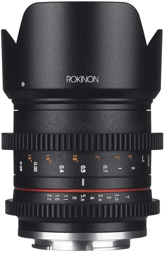لنز سینمایی واید انگل سریع Rokinon 21mm T1.5 برای دوربین های فوجی فیلم X مانت مشکی