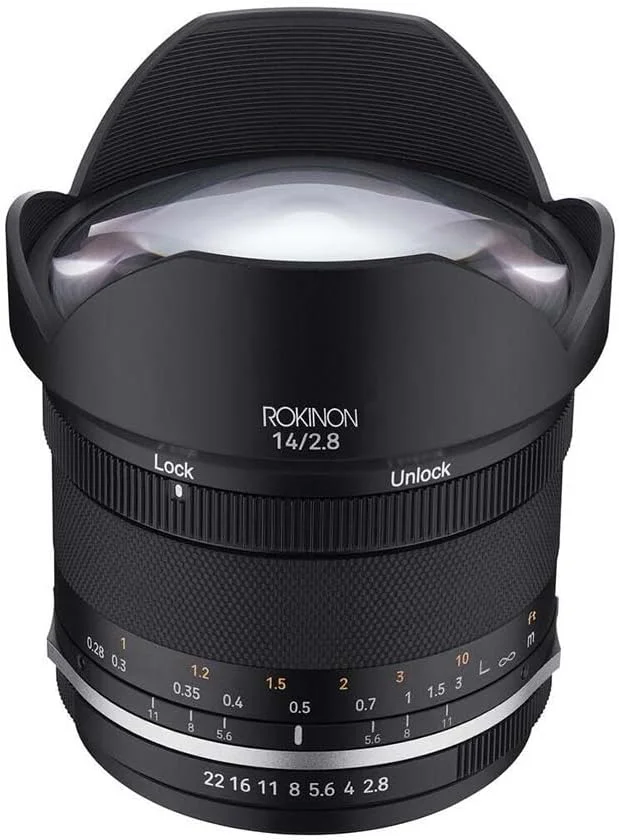 لنز زاویه باز فوق العاده 14 میلی متری F2.8 سری II مقاوم در برابر آب و هوا Rokinon برای Canon M (SE14-M)
