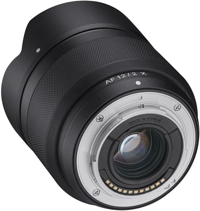 لنز 12mm f/2.0 AF سامیانگ با زاویه دید فوق عریض و فوکوس خودکار APS-C مناسب برای Fujifilm X (مدل SYIO12AF-FX)، مشکی لنز 12mm f/2.0 AF سامیانگ با زاویه دید فوق عریض و فوکوس خودکار APS-C مناسب برای Fujifilm X (مدل SYIO12AF-FX)، مشکی