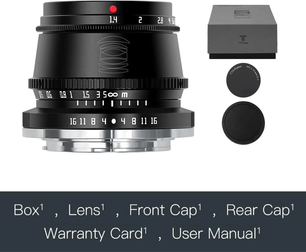لنز زاویه باز TTArtisan 35mm F1.4 APS-C با اتصال MFT و فوکوس دستی - مشکی
