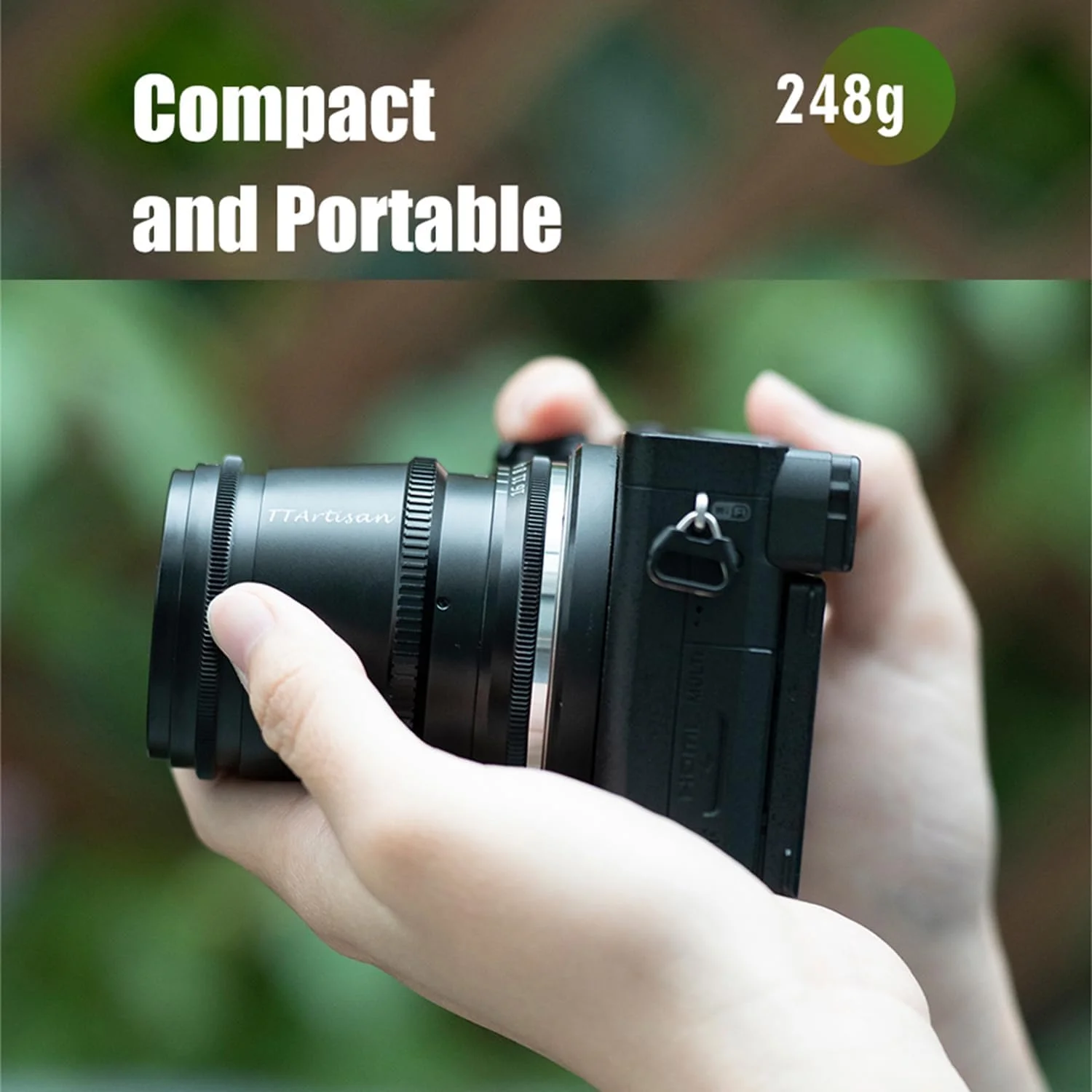 لنز 17mm F1.4 تی‌تی‌آرتیسان APS-C با فوکوس دستی و زاویه دید عریض، سازگار با دوربین‌های نیکون با مانت Z مدل‌های Z6، Z7، Z50، Z5، Z6II، Z7II (رنگ مشکی)