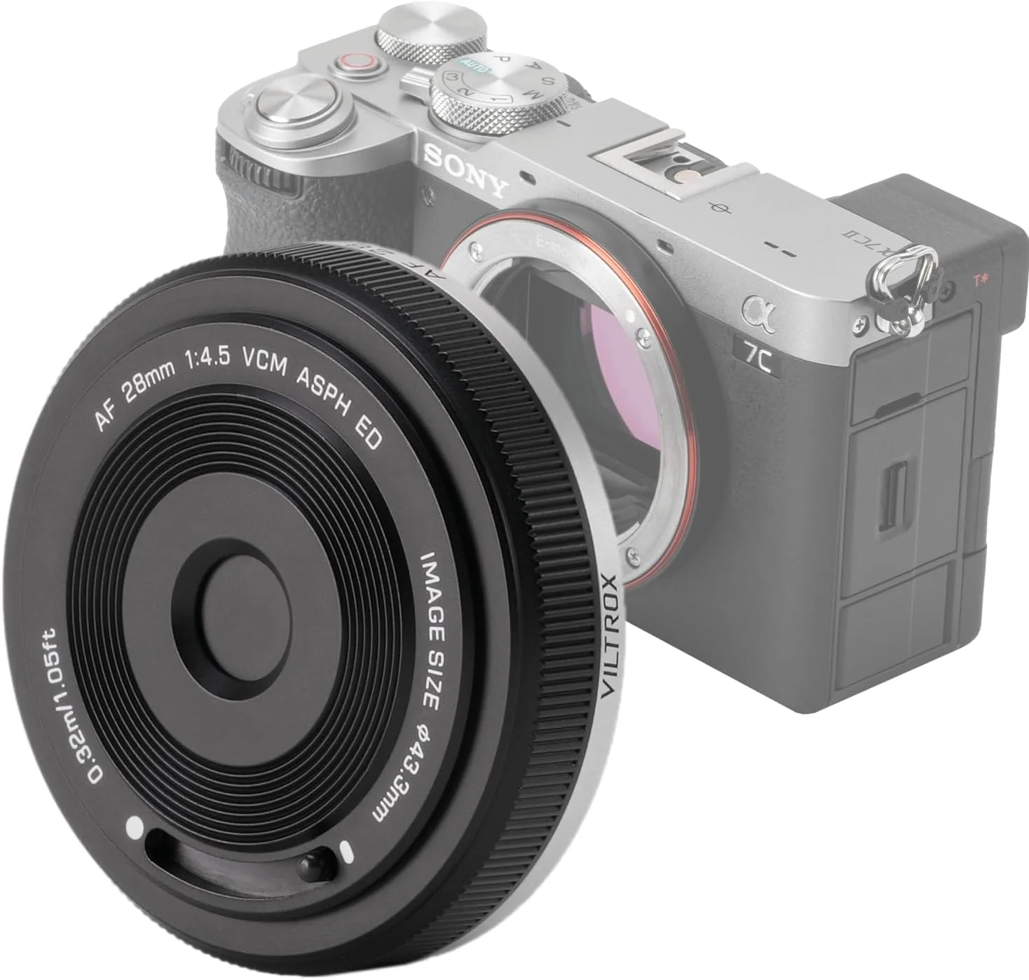 لنز 28mm F4.5 ویلتراکس AF فول فریم اتوفوکوس واید انگل پنکیک برای دوربین های E-Mount مدل a7 a7R a7S a7C a7RII a7SII a7SIII a7III a7RIII a7IV a7RIV a9 a9II