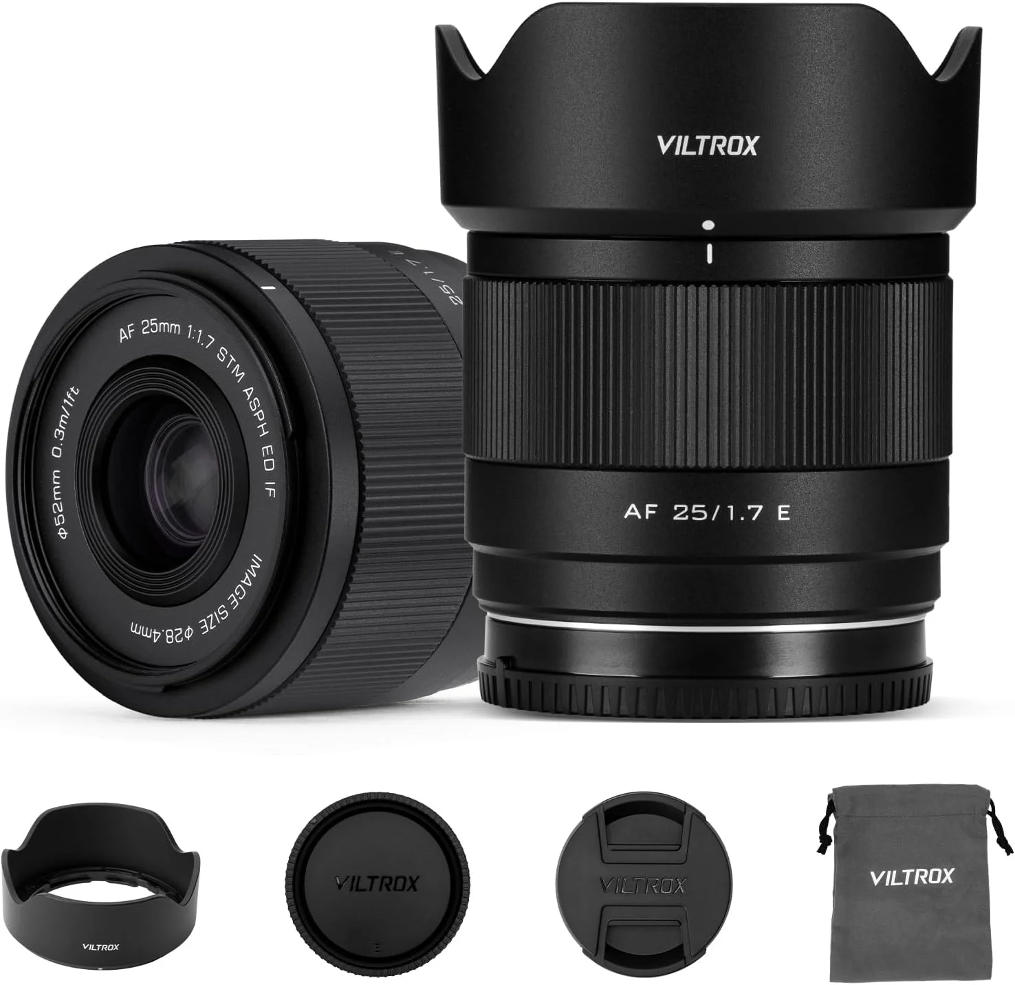 لنز ویلتراکس 25 میلی‌متری F1.7 Air FE، لنز جیبی و قابل حمل با دهانه باز F/1.7 و مانت E، مناسب برای شروع عکاسی با سونی، فوکوس خودکار، لنز پرایم با دهانه باز بزرگ APS-C