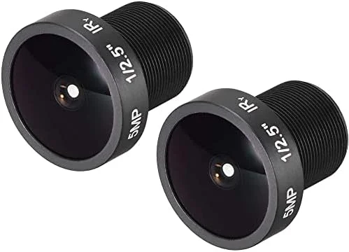 XYWHPGV 2 عدد لنز دوربین مداربسته 2.1 میلی متر فاصله کانونی 5 مگاپیکسل F2.0 1/3 اینچ زاویه باز برای دوربین CCD