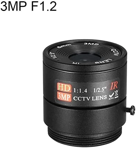 لنز دوربین مداربسته FPV با زاویه دید گسترده 6 میلی‌متری 3 مگاپیکسلی F1.2 برای دوربین CCD