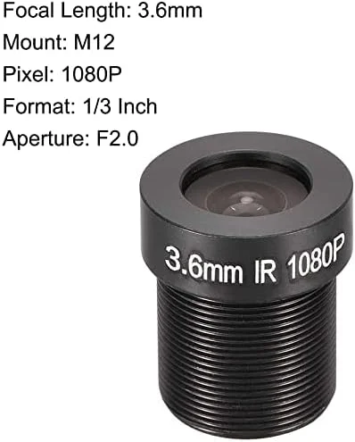لنز دوربین مداربسته XYWHPGV، 3 عدد، فاصله کانونی 3.6 میلی متر، 1080P F2.0، زاویه دید عریض 1/3 اینچ برای دوربین CCD لنز دوربین مداربسته XYWHPGV، 3 عدد، فاصله کانونی 3.6 میلی متر، 1080P F2.0، زاویه دید عریض 1/3 اینچ برای دوربین CCD