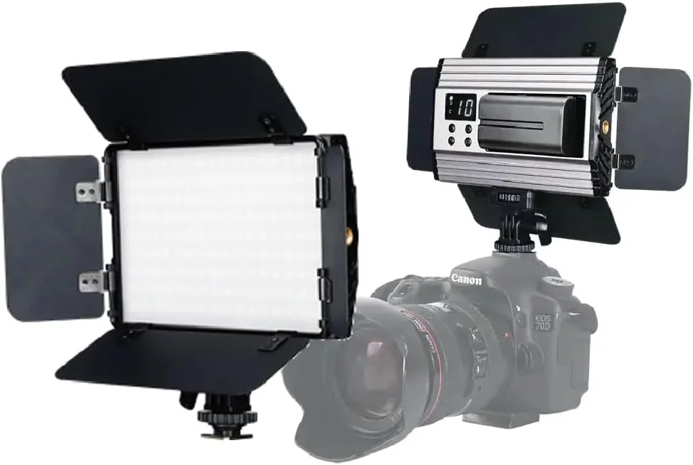 نور پنلی LED فوق العاده نازک و دیمرپذیر دو رنگ 3200k-5600k با سوکت برق DC برای دوربین های Canon Nikon Sony DSLR و فیلمبرداری نور پنلی LED فوق العاده نازک و دیمرپذیر دو رنگ 3200k-5600k با سوکت برق DC برای دوربین های Canon Nikon Sony DSLR و فیلمبرداری