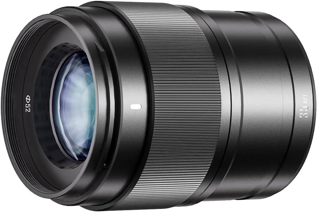 لنز واید انگل ۳۵ میلی‌متری YONGNUO YN35mm F1.8S APS-C با فوکوس خودکار برای مانت Sony E - دیافراگم باز، جمع و جور و سبک، سازگار با ZV-E10 II، A6400، A6000، ZV-E10 (مشکی)