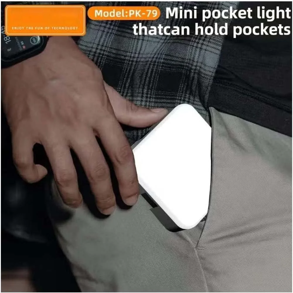 نور ویدئویی LED مینی PK79، 6000K با قابلیت تنظیم نور 5.5 وات، چراغ پرکننده با پایه یونیورسال برای دوربین DSLR، تلفن، لپ تاپ