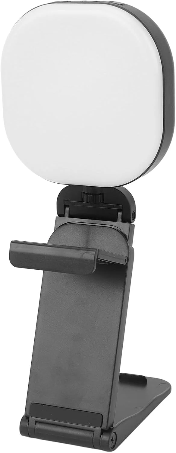 نور ویدئویی ال ای دی قابل حمل، روشنایی قابل تنظیم با 5 دمای رنگ، نور سلفی با شارژ USB، برای سلفی، طراحی ناخن، کنفرانس ویدئویی
