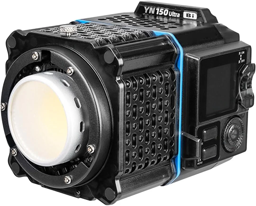 چراغ ویدئویی LED دستی قابل حمل، توان خروجی 150 وات با دمای رنگ 2700K-6500K، کنترل بی‌سیم، 11 جلوه ویژه، حمل آسان برای عکاسی داخلی و خارجی (پریز UK)