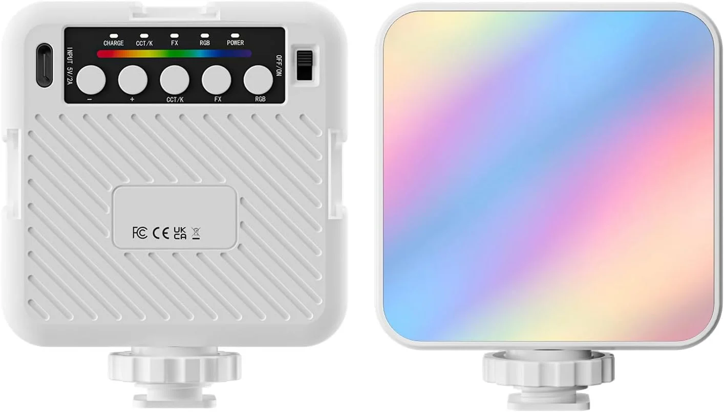 نور ویدئویی RGB، نور LED قابل تنظیم برای دوربین 3000k-6500k، نورپردازی عکاسی قابل حمل تمام رنگی با 3 پایه نور سرد و سوراخ پیچ 1/4، CRI 95+، 1500MAh نور ویدئویی RGB، نور LED قابل تنظیم برای دوربین 3000k-6500k، نورپردازی عکاسی قابل حمل تمام رنگی با 3 پایه نور سرد و سوراخ پیچ 1/4، CRI 95+، 1500MAh