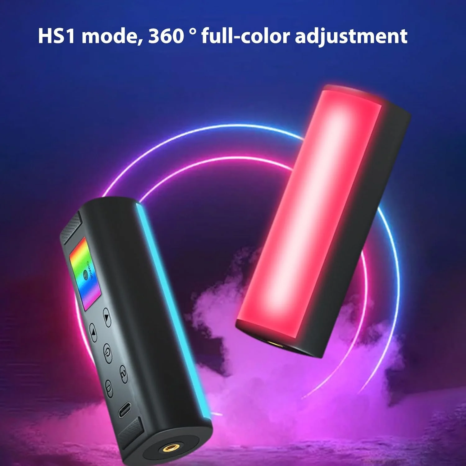 چراغ عصایی مغناطیسی، چراغ عکس 88 ال ای دی با 13 حالت صحنه، روشنایی 600LUX برای عکاسی پرتره، کودک و عروسی