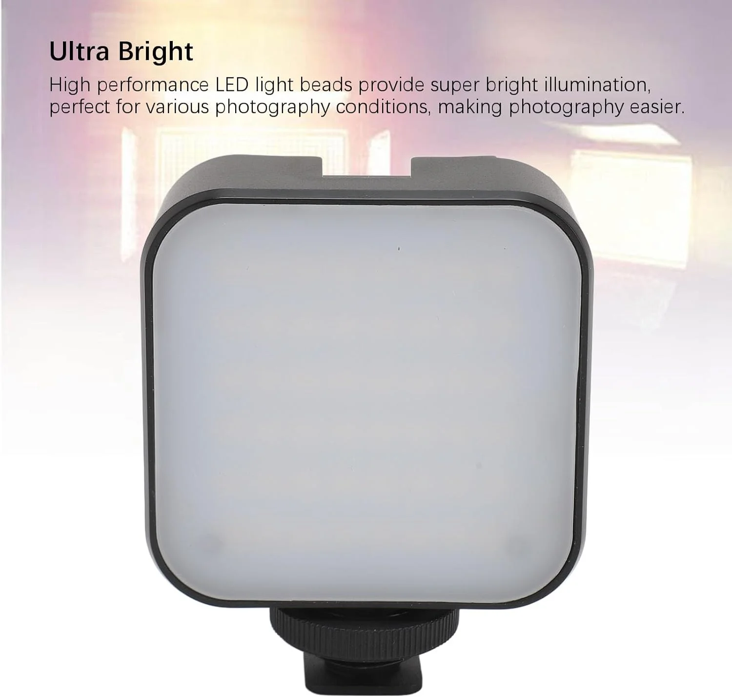 نور سلفی LED، نور پرکننده قابل حمل، دوربین عکاسی LED قابل حمل با رابط رزوه ای، برای براکت تلفن، ولاگ، ویدیو نور سلفی LED، نور پرکننده قابل حمل، دوربین عکاسی LED قابل حمل با رابط رزوه ای، برای براکت تلفن، ولاگ، ویدیو