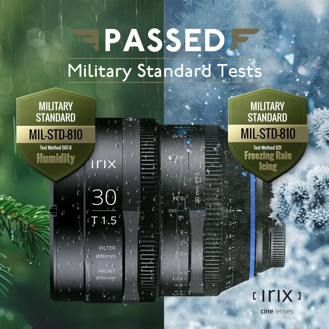 لنز Irix Cine 30mm T1.5 با مانت Canon RF، فوتی