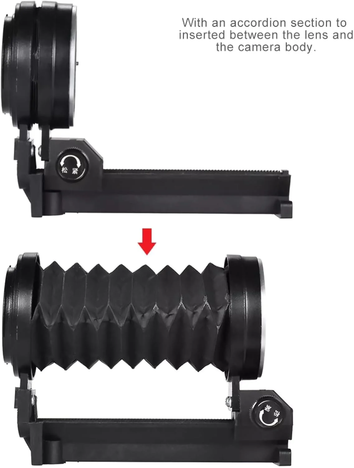 لنز ماکرو با ساختار تلسکوپی برای دوربین های کانن با مانت EF مدل های 90D 700D 850D