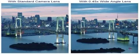 لنز تبدیل زاویه باز با کیفیت بالا Hila Optics 0.43x برای Canon PowerShot SX520 HS (شامل آداپتور حلقه)