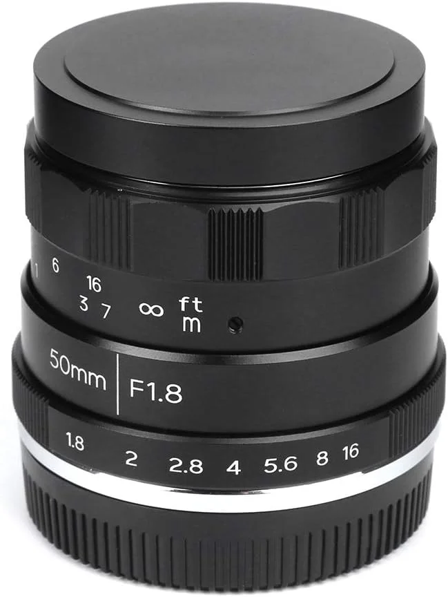 لنز دستی 50mm F1.8 با دیافراگم بزرگ برای دوربین های کانن M6 Mark II/M6/M5/M3/M10/M50