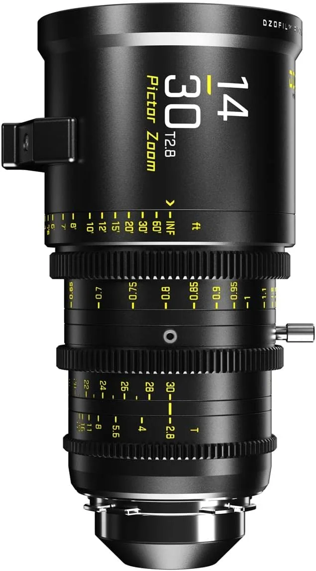 لنز سینمایی DZOFILM Pictor 14-30mm T2.8 Super35 Parfocal برای مانت PL و Canon EF، مشکی