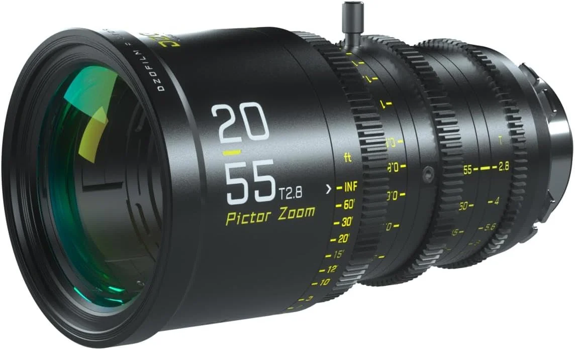 لنز سینمایی پاریفوکال DZOFILM Pictor 20-55mm T2.8 Super35 برای مانت PL و Canon EF، مشکی