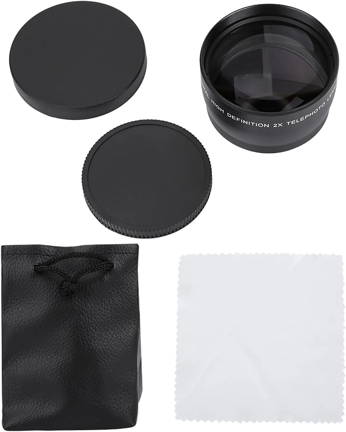 لنز تله فوتو HD ویویتار 58 میلی‌متری، لنز تله فوتو 58 میلی‌متری کانن، آلیاژ آلومینیوم، شیشه اپتیکال، بزرگنمایی 2 برابر، تله کانورتور یونیورسال، لنز تله فوتو برای لوازم جانبی دوربین