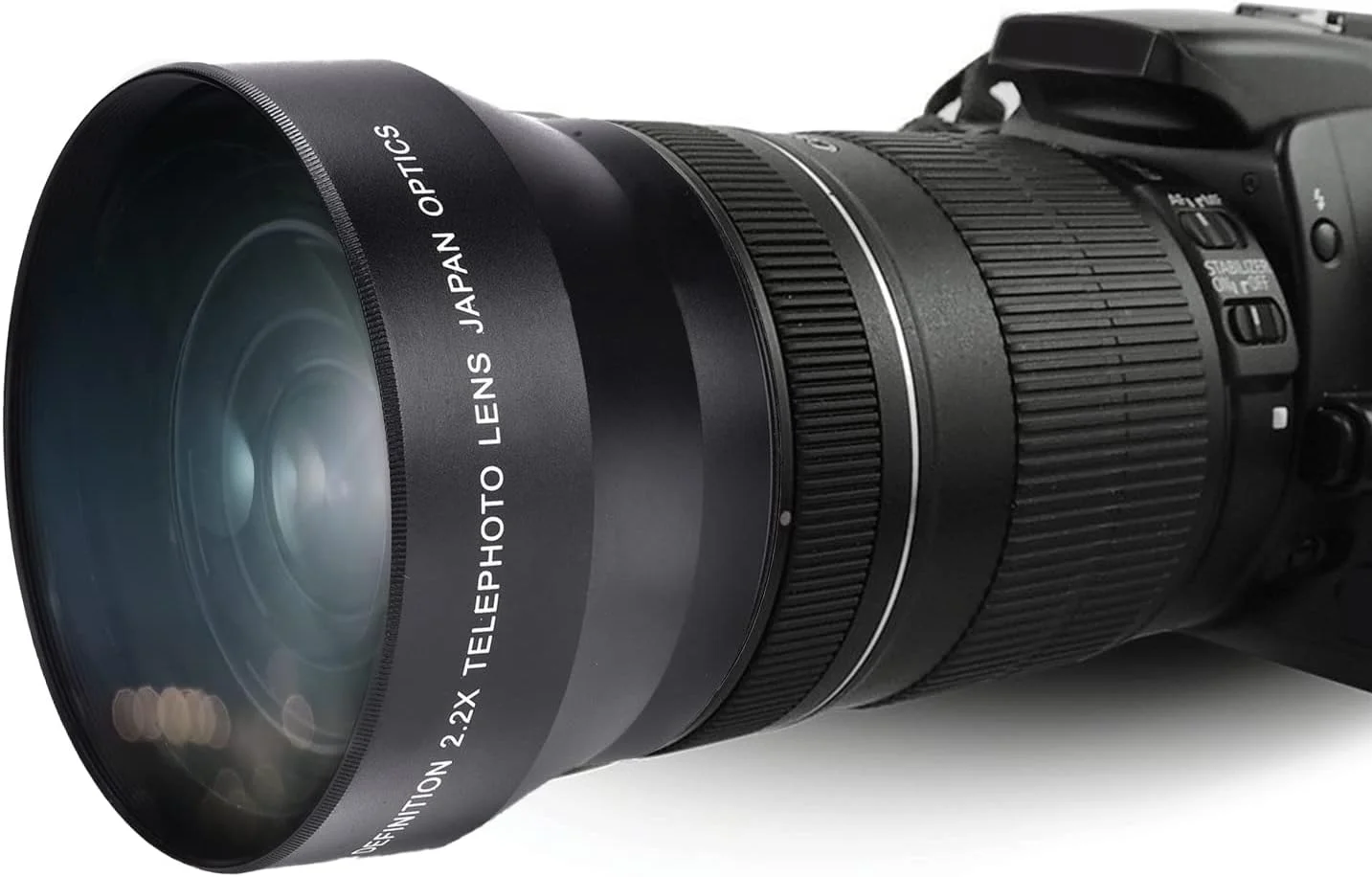 لنز دوربین 67 میلی‌متری 2.2X، لنز HD حرفه‌ای، لنز تله‌کانورتر دوربین با دهانه 67 میلی‌متری، لنز شیشه‌ای اپتیکال تله‌فوتو ممتاز برای نیکون، سونی و مینولتا