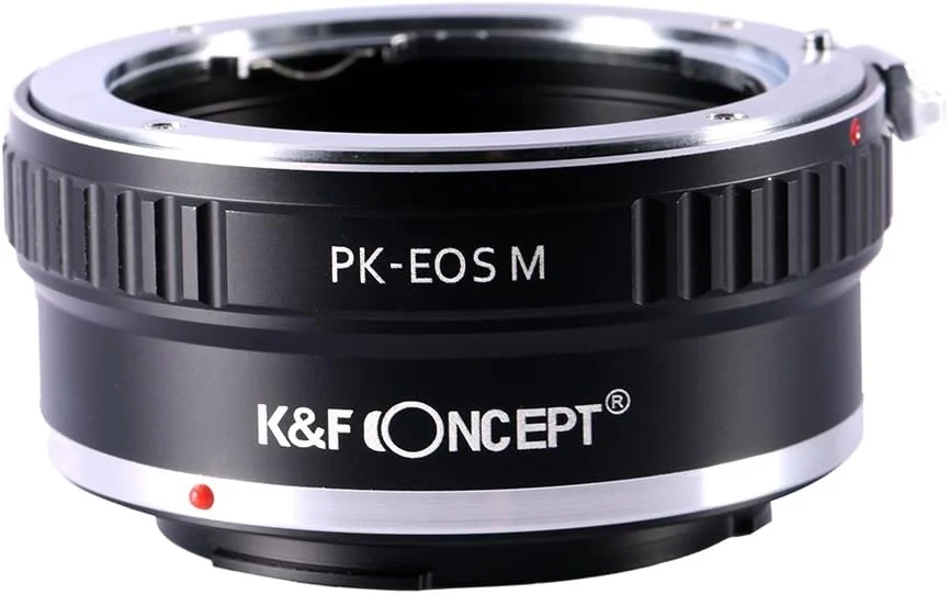 تبدیل لنز K&F Concept PK-EOSM برای اتصال لنز Pentax K PK به دوربین Canon EOS M EF-M