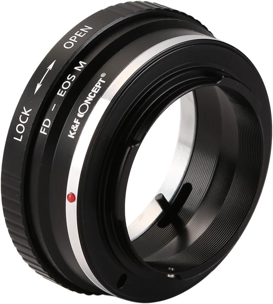 آداپتور اتصال لنز K&F Concept سازگار با لنزهای دهانه Canon FD به دوربین های دهانه Canon EOS M