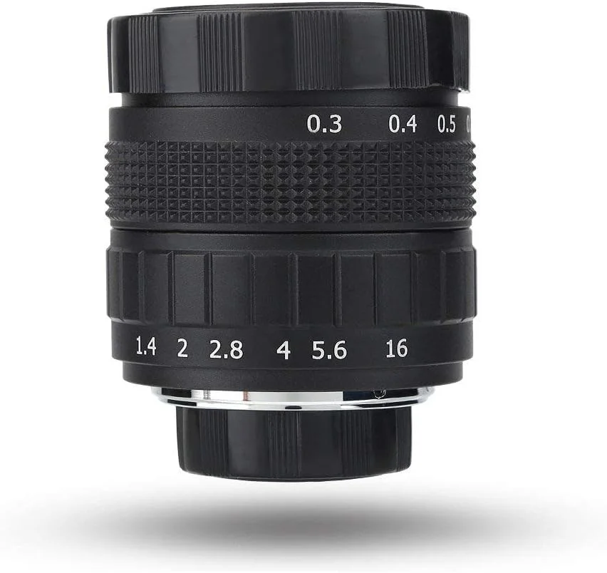 لنز دوربین مداربسته با مانت C، لنز 50 میلی‌متری f/1.4 با فاصله کانونی ثابت دستی، لوازم جانبی دوربین عکاسی ماکرو، مانت C برای کانن، سونی، فوجی‌فیلم پیش‌فرض