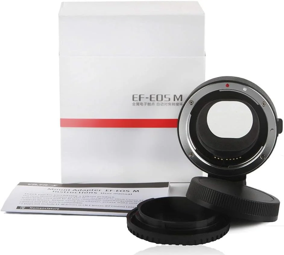 AECAM - آداپتور حلقه اتصال لنز مانت EF-EOS M با فوکوس خودکار Soonpho برای لنزهای Canon EF EF-S به دوربین های بدون آینه Canon EOS