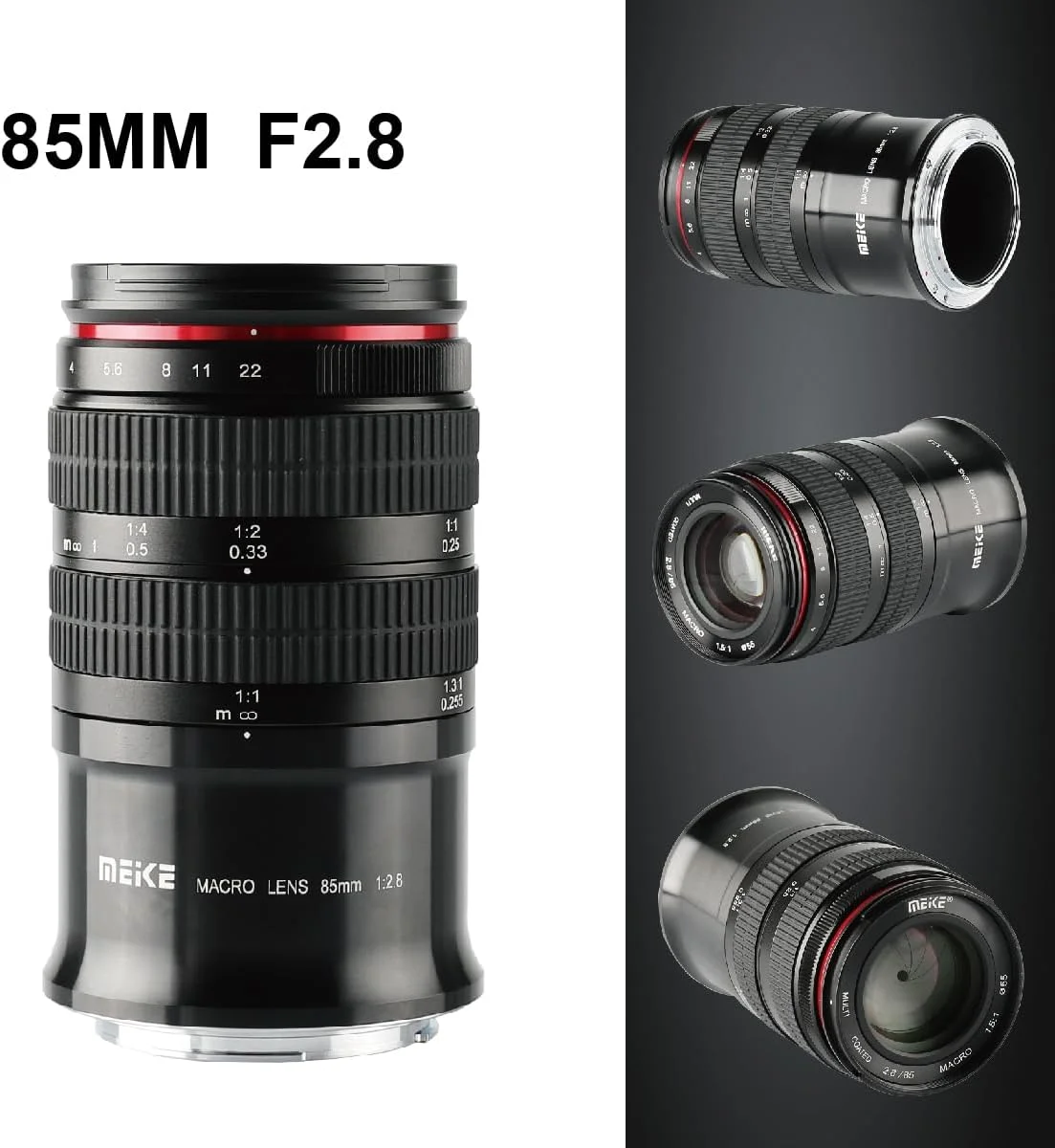 لنز 85mm F/2.8 با فوکوس دستی فول فریم برای دوربین های بدون آینه کانن RP R5 R6 نیکون Z6 Z7 Z50 (دهانه کانن RF)