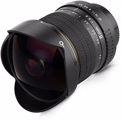 لنز زاویه باز فوق العاده 8 میلی متری F/3.0 برای دوربین های -C/ فول فریم کانن EOS 1200D 760D 750D 700D 70D 60D 7D 6D 5D2 5D3 DSLR