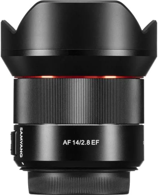 AECAM - CAMAECAM - لنز دوربین 14mm f/2.8 FE سام یانگ با فریم کامل، لنز فوق عریض دستی، پایه E اندروید در مقایسه با VILTROXs TTartisans (فقط لنزهای EF کانن)