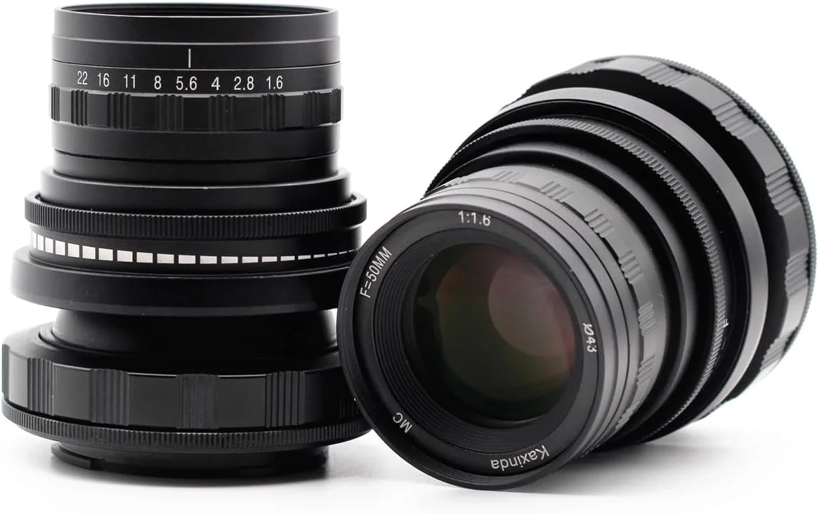AECAM - CAMAECAM - لنز دستی تیلت شیفت 50mm f/1.6 KaXINDAs برای دوربین های بدون آینه اندروید FE E mount Fujifilms X Olympuss Panasonics M43 MFT Canons EF-M (Canons EF-M)