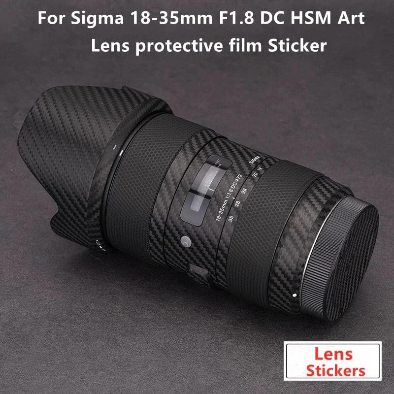 برچسب محافظ لنز دوربین ضد خش AECAM برای سیگما 18-35mm F1.8 DС HSM Art (مانت کانن) روکش محافظ بدنه