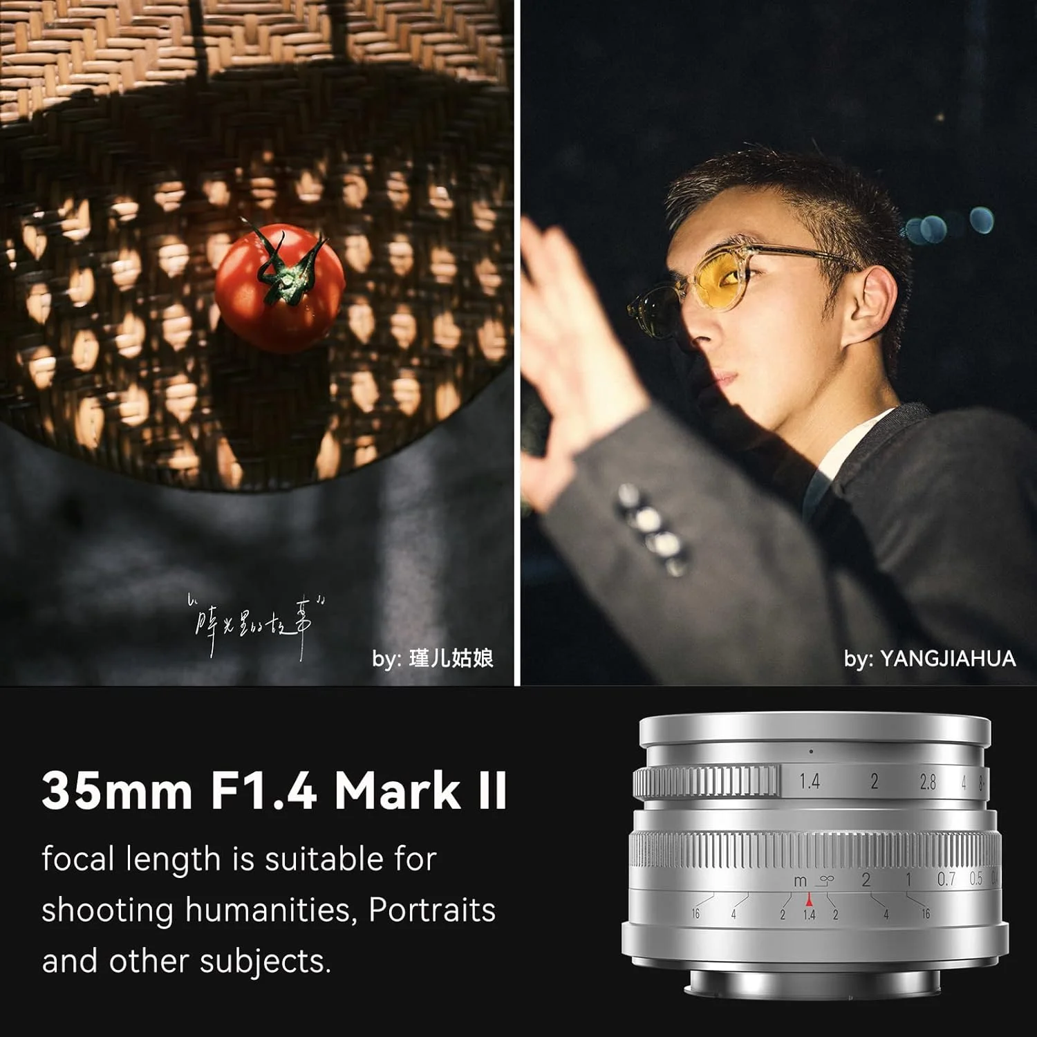 لنز پرایم 35mm F1.4 Mark II APS-C با فوکوس دستی 7artisans، دیافراگم باز، سازگار با دوربینهای Olympus و Panasonic با مانت M4/3 لنز پرایم 35mm F1.4 Mark II APS-C با فوکوس دستی 7artisans، دیافراگم باز، سازگار با دوربینهای Olympus و Panasonic با مانت M4/3