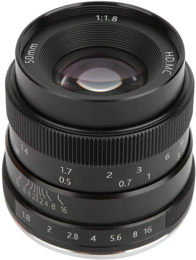لنز پرتره 50 میلی‌متری F1.8 با فاصله کانونی ثابت - لنز دوربین بدون آینه نیم فریم، مانت EF-M&EOSM، برای دوربین‌های بدون آینه Canon M2 M3 M5 M6 M10 M100 M50