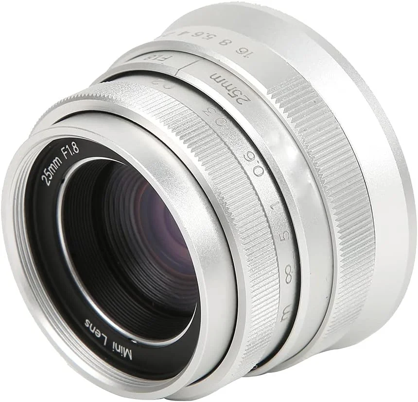 لنز دستی با دیافراگم بزرگ نقره ای زاید، مناسب برای مناظر و عکاسی انسانی