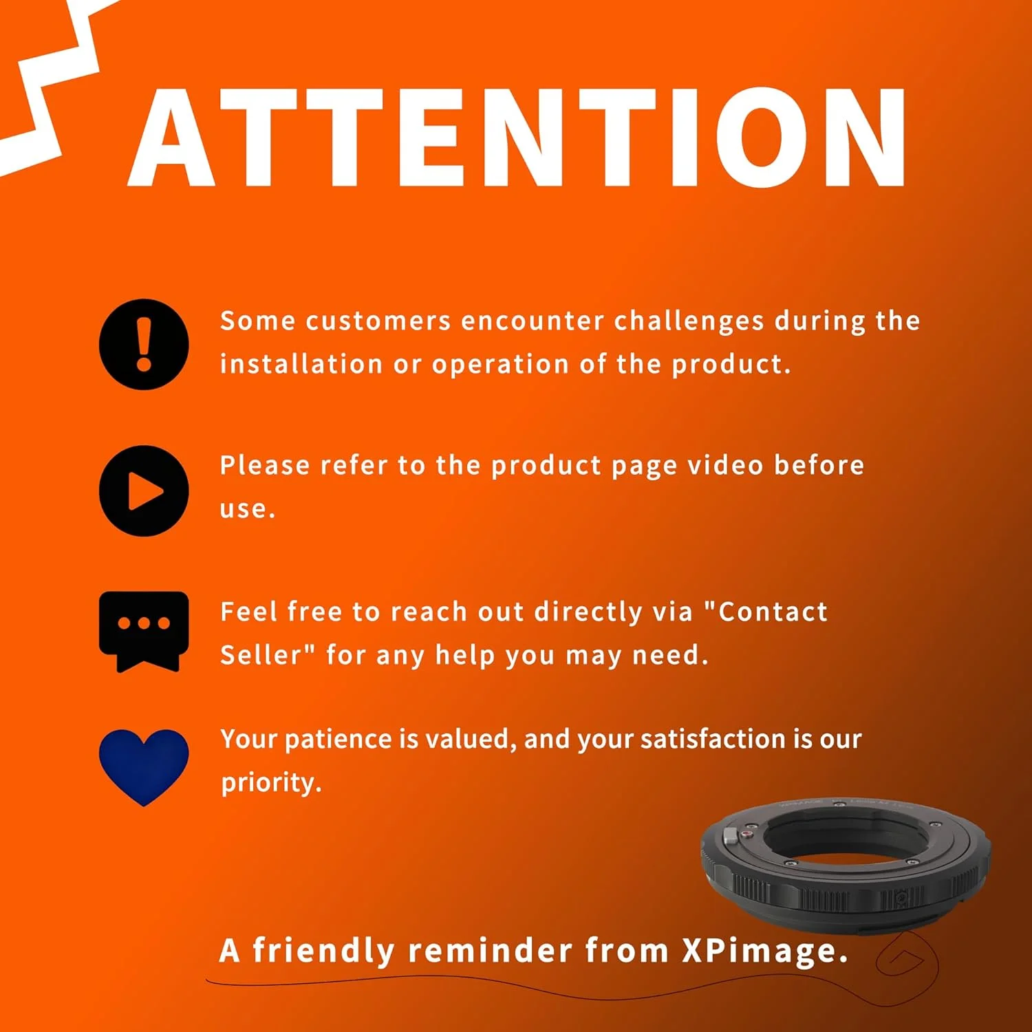 حلقه آداپتور مانت لنز کاهنده کانونی اپتیکال 0.8X سازگار با لنزهای هاسلبلاد V به دوربین های سیستم X با مانت XCD مدل X1D X2D